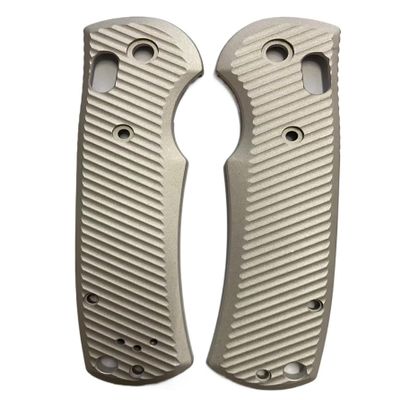 Echeson 1 Pair Scales Handle Fits for Griptilian 550 551, Custom Aluminum Handle Patch DIY Replacement Sand Color