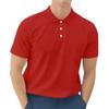 Ymosrh Men's Polo Shirts Short Sleeve, Solid Color Golf Shirt Fashion Casual Work Collar T-Shirt Mens Fitted Shirts (M, Red) view 1