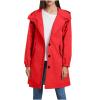 NineFit Basics Waterproof Jackets for Women Lightweight Rain Jacket Lightweight Hooded Long Raincoat Outdoor Travel Windbreaker, 3X-Large, 01 Red view 1