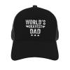 OCALL World's Okayest Dad Baseball Hat Unisex Adjustable Curved Brim Baseball Cap Black view 3