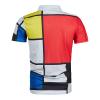 Ymosrh Mens Short Sleeve Graphic Print Golf Polos Business Casual Work Collar Tshirts Polos for Work Clothes (5XL, Red) view 3