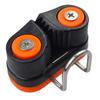 RANDDER Cam Cleats with Wire Flaired Leading Ring, Nylon Cammatic Cleats for Rope 3mm-15mm, Marine Boat Kayak Equipment Fast Entry (Orange, One Size(Pack of 1)) view 3