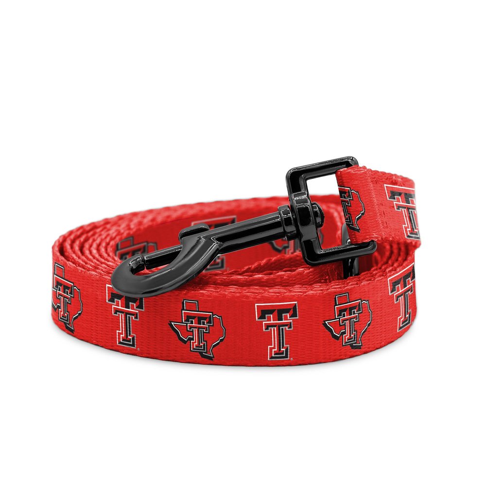 Texas Tech Red Raiders NCAA Officially Licensed Collar | Great Gift | Fits All Pets (6 Foot Leash)