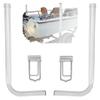 FINALAWOLF Boat Trailer Guide,60 "Boat Trailers, 316L Stainless Steel,Trailer Rear Guide,Lnstallation Width is Adjustable,Fit for a Variety of Boat Trailers