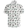 AYUNIX Golf Shirts for Men Otters Polo Shirts Otters Hawaiian Short Sleeve Quick Dry Performance Golf Polo Shirts view 1