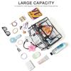 Bluome Clear Bag For Stadium Events 12612 Clear Stadium Bag Crossbody Tote Transparent for Concert Approved Sports,Black view 4