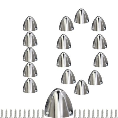 10pcs Stainless Steel Clam Shell Vent, Boat Transducer Wiring Cover,Wire Cable Cover, Outlet,Cap, Clamshell -One Piece Structure and Streamlined Design for Boats, RVs and Outdoor Application 2-1/8