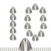 10pcs Stainless Steel Clam Shell Vent, Boat Transducer Wiring Cover,Wire Cable Cover, Outlet,Cap, Clamshell -One Piece Structure and Streamlined Design for Boats, RVs and Outdoor Application 2-1/8 view 1