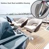10pcs Stainless Steel Clam Shell Vent, Boat Transducer Wiring Cover,Wire Cable Cover, Outlet,Cap, Clamshell -One Piece Structure and Streamlined Design for Boats, RVs and Outdoor Application 2-1/8 view 4