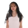 BEIYINAI Lace Shawl Mantilla Veil Lightweight Scarf Fashion Floral Shawls And Wraps For Women Latin Mass Veil For Bride Lace, White view 2