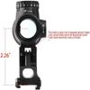AWETHE Tactical Scope Riser Mount for MRO Series Red Dot Sight, 2.26 inch High, Comaptible with FTC Mounts, Black view 3