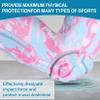 Dialudon Knee Calf Padded Leg Compression Sleeve Thigh Shin Brace Protective Gear for Football Basketball Volleyball Soccer Baseball Tennis Youth Girls Adult Pink 2XL (1 Pair) view 4