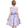 Girls Dress Lavender Floral Ruffle Collar Sleeveless Princess Sundress Size 10 view 4