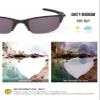 BLAZERBUCK Anti-salt Polarized Replacement Lenses & Sock Kit for Oakley Half Jacket 2.0 OO9144/Half Jacket 2.0 Asian Fit OO9153 - Grey Iridium view 3
