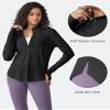 G4Free UV Shirts for Women Long Sleeve Running Workout Tops Lightweight Athletic Hiking Golf Shirts Quick Dry Rash Guard (Black,3XL) view 4