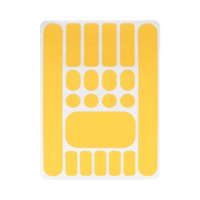 rockible Bike Chainstay Sticker, Bike Paster, Anti Scratch Bicycle Frame Paster,Bike Chain Decal for Folding Frame,Mountain Bike Chain, Yellow