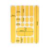 rockible Bike Chainstay Sticker, Bike Paster, Anti Scratch Bicycle Frame Paster,Bike Chain Decal for Folding Frame,Mountain Bike Chain, Yellow view 2