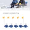 XHTLLO Portable 5 Pack Ice Fishing Flag Tip Up Set, Winter Fishing Rod Marker, Stable Outdoor Fishing Supply view 4