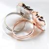 KUAIOUU Rose Flowers Rings Vintage Resizable Finger Rings Valentine's Day Gift Jewelry Open Ring For Women Jewelry view 3