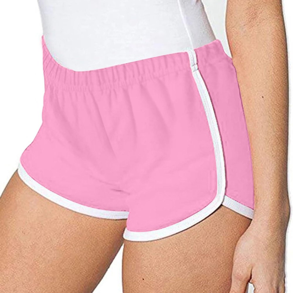 Ruziyoog Women's Cotton Shorts Gym Shorts Yoga Shorts Summer Running Active Shorts Dance Elastic Shorts, Pack of 3