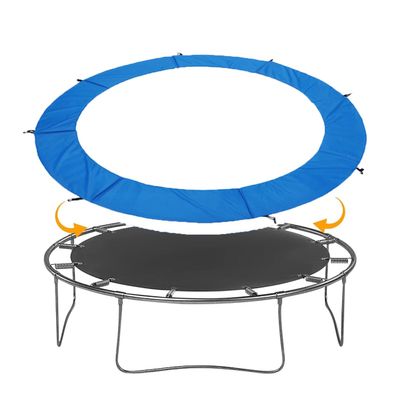 SUOGROLI Trampoline Pad Replacement, Round Trampoline Safety Cover Fits 6FT,8FT,10FT,12FT,13FT,14FT,15FT,16FT Trampoline,8FT,Blue