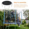 JIUYEKEW Replacement Mat Trampoline, Fits 14FT Round Trampoline Frame, Using 6.5inch Springs, Black view 4