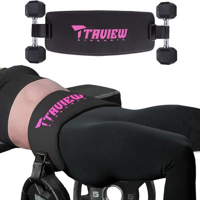 Hip Thrust Belt for Gym & Pilates,Booty Belt for Hip Thrust,Hip Belt Pad for Glute Bridge Butt Workout with Dumbbells Kettlebells for Lunges Reverse Squat