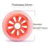 GXBHSP 8 Pack Inline Skate Wheels 90mm 100mm 110mm Inline Wheels Replacement with ABEC-9 Bearings 85A Hardness Increased Speed and High-Grip Performance (Orange,110mm) view 2