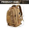aiGear Tactical Backpack for Men, 35L Military Backpack, 3-Day Bug Out Bag for Camping Hiking Hunting with Molle System Army Daypack (35L Khaki) view 2