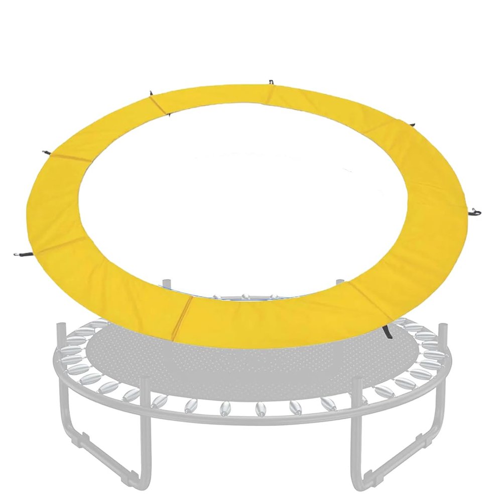 Trampoline Safety Pad, 12/13/14/15/16ft Resistant All-Weather Replacement Trampoline Accessories for Outdoor Trampoline,14FT,Yellow