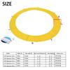 Trampoline Safety Pad, 12/13/14/15/16ft Resistant All-Weather Replacement Trampoline Accessories for Outdoor Trampoline,14FT,Yellow view 4