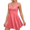 QXQYGRZ Tennis Athletic Dress with Built-in Shorts & Bra Womens Short Dress Workout Golf Exercise Dresses Outfits for Women view 1