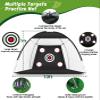 MUVPOH Golf Net: 10x7ft Golf Practice Net for Backyard Chipping Driving with Dual-Turf Golf Hitting Mat, All-in-1 Outdoor Indoor Golf Hitting Net with Multiple Targets, Golf Aid for Men/Golf Lovers view 2