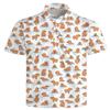 AYUNIX Golf Shirts for Men Capybara Print Polo Shirts Performance Golf Polo Shirts Short Sleeve Quick Dry Golf Outfits view 1