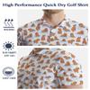 AYUNIX Golf Shirts for Men Capybara Print Polo Shirts Performance Golf Polo Shirts Short Sleeve Quick Dry Golf Outfits view 4