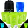 Aivalas Yard Pong Outdoor Games, Giant Yard Games Set with 12 Buckets and Balls for Adults and Family, Toss Game Throwing Games for Beach, Camping, Lawn and Backyard view 1