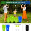 Aivalas Yard Pong Outdoor Games, Giant Yard Games Set with 12 Buckets and Balls for Adults and Family, Toss Game Throwing Games for Beach, Camping, Lawn and Backyard view 4