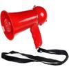 ANIIC Bullhorn Megaphone Outdoor Megaphones Built-in Siren Voice Recorder and Adjustable Volume Bullhorn Speaker Referee Bull Horn Loud Speaker, Red view 1