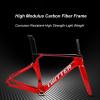 MirOdo 700C Road Bike Frameset with Fork 46/48/50/52/54cm Carbon Fiber Road Bike Frame Disc Brakes Thru Axle F12*100mm R12*142mm Internal Routing Frameset(Color:Yellow,Size:52CM) view 3