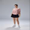 altiland Drawstring Side Ruched Workout T Shirt for Woman, Quick Dry Athletic Tee Yoga Exercise Running Tops Loose Fit (Misty Rose, S) view 4