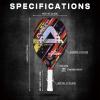 AMA SPORT Beach Tennis Racket 3K Carbon Fiber with EVA Foam Core Professional Carbon Beach Tennis Paddle for Advanced Players (Red) view 2