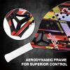 AMA SPORT Beach Tennis Racket 3K Carbon Fiber with EVA Foam Core Professional Carbon Beach Tennis Paddle for Advanced Players (Red) view 4