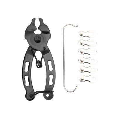 Sunicon 5 in 1 Mini Bike Chain Pliers,Link Plier Bicycle Chain Quick Link Repair Tool Accessories for Bike (9 Speed Silver)