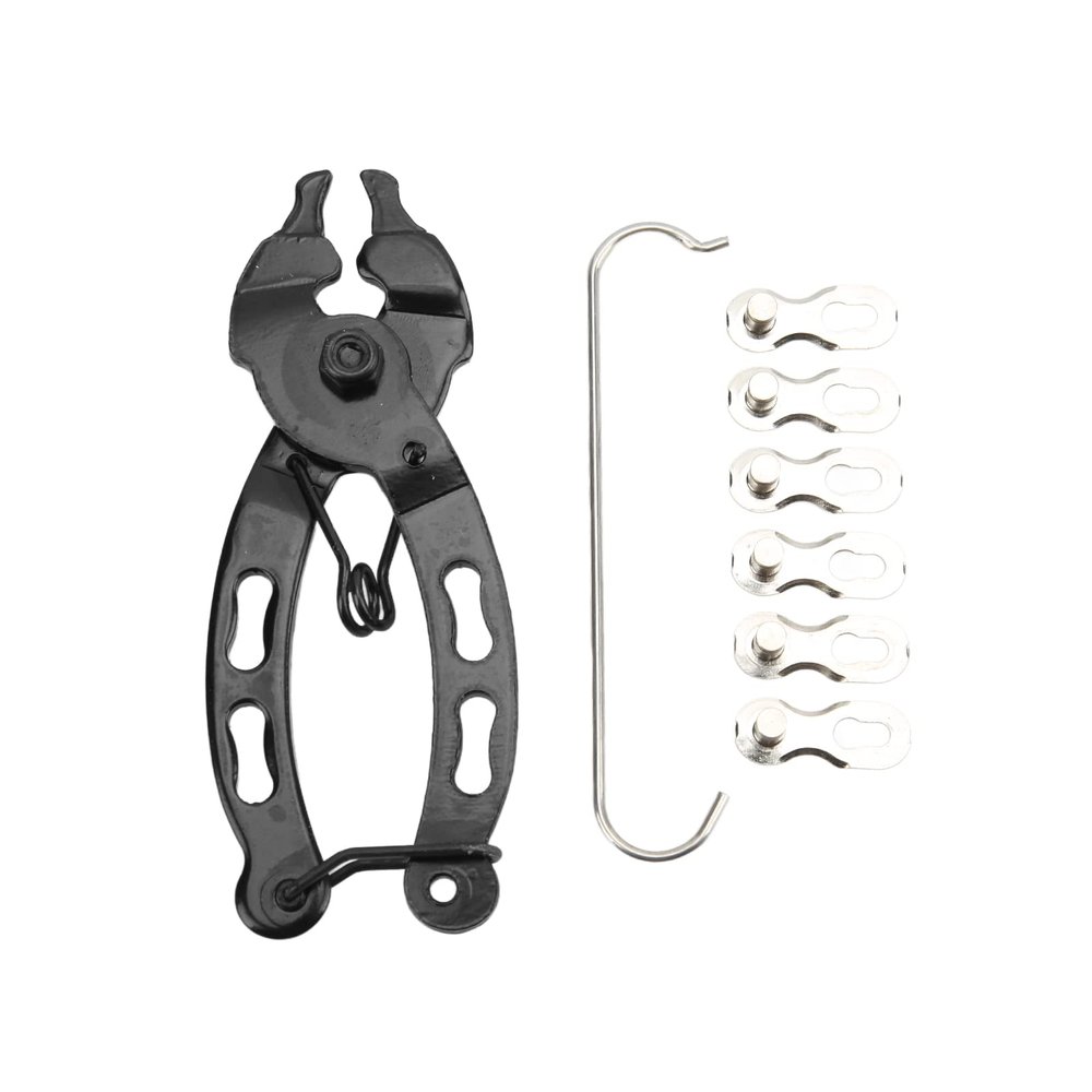 Sunicon 5 in 1 Mini Bike Chain Pliers,Link Plier Bicycle Chain Quick Link Repair Tool Accessories for Bike (9 Speed Silver)