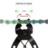 Sunicon 5 in 1 Mini Bike Chain Pliers,Link Plier Bicycle Chain Quick Link Repair Tool Accessories for Bike (9 Speed Silver) view 4