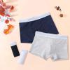 NineFit Basics 5 Pack Boys Stripe and Solid Boxer Briefs Cotton Underwear for Toddler Boy Briefs Kids anties (A, 11-12 Years) view 2