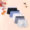 NineFit Basics 5 Pack Boys Stripe and Solid Boxer Briefs Cotton Underwear for Toddler Boy Briefs Kids anties (A, 11-12 Years) view 3
