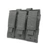 Triple Pocket Pistol Magazine Carrier Pouch - Gray Color - Fits Beretta M9 92 96 PX9 SIG P226 P229 M17 M18 Glock 17 19 22 23 Hk USP VP9 Ruger SR9 SR40 American Mags view 3