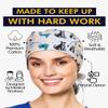 Scrub Caps for Women & Men - Tie Back & Ponytail Hat - Washable & Breathable Material - Surgical Cap for Nurse, Doctor, Vet (US, Alpha, One Size, Ponytail, Hipster Dogs) view 3