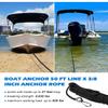 Venussar 39'' Sand Spike Boat Anchor Pole, with Stainless Steel Boat Anchor Hook and Boat Anchor Line 50ft, for Shallow Water Shore, Beach, Sandbar view 4